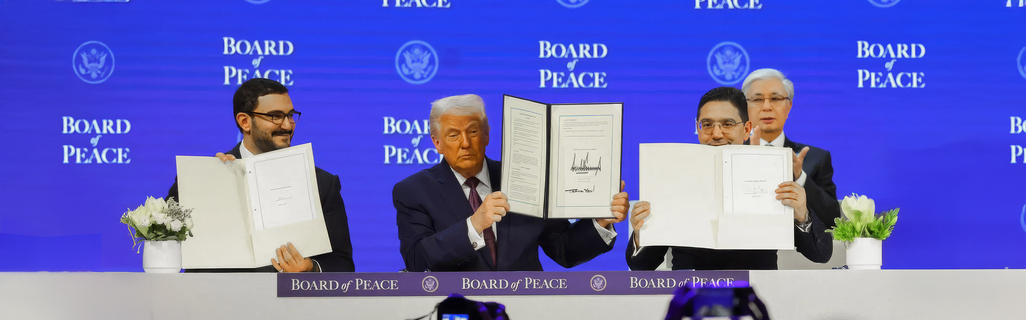 سمو وزير ديوان رئيس مجلس الوزراء يوقع على ميثاق مجلس السلام إيذانًا بتفعيله كمنظمة دولية رسمية